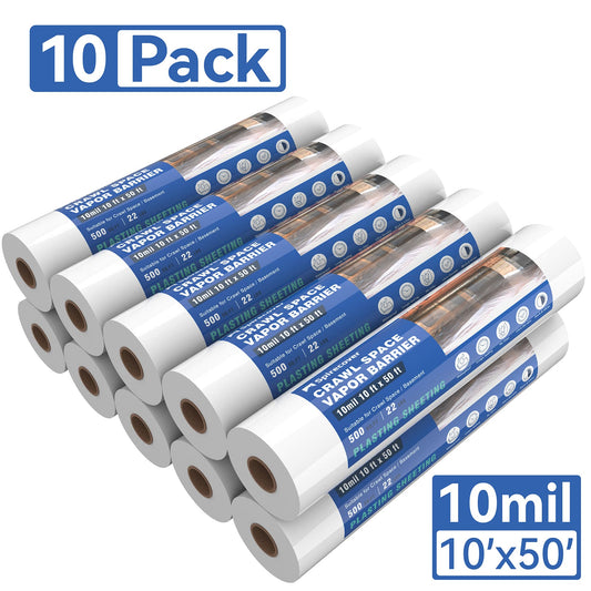 Spirecover Wholesale Packs - 10mil x 10 x50' Film (10-Packs)