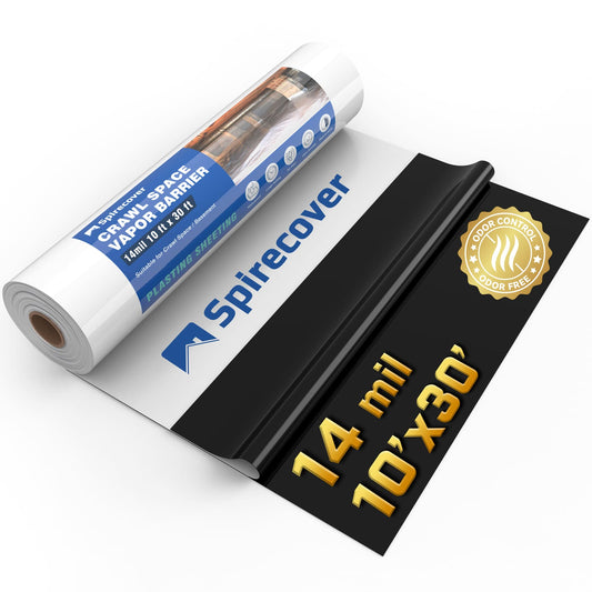 Crawl Space Vapor Barrier, 14mil Film, 10'x30'