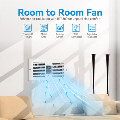Room to Room Air Transfer Fan | 300 CFM | RTR300