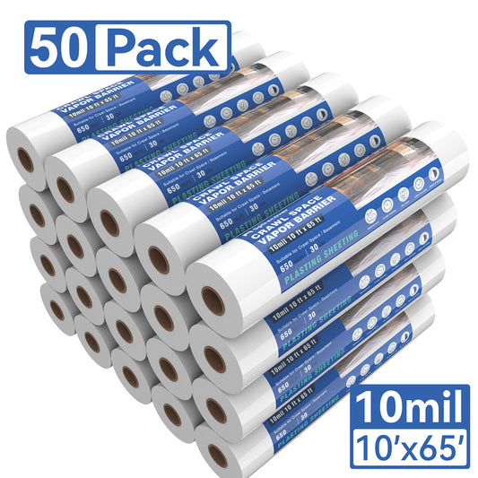 Spirecover Wholesale Packs - 10mil x 10 x65' Film (50-Packs)