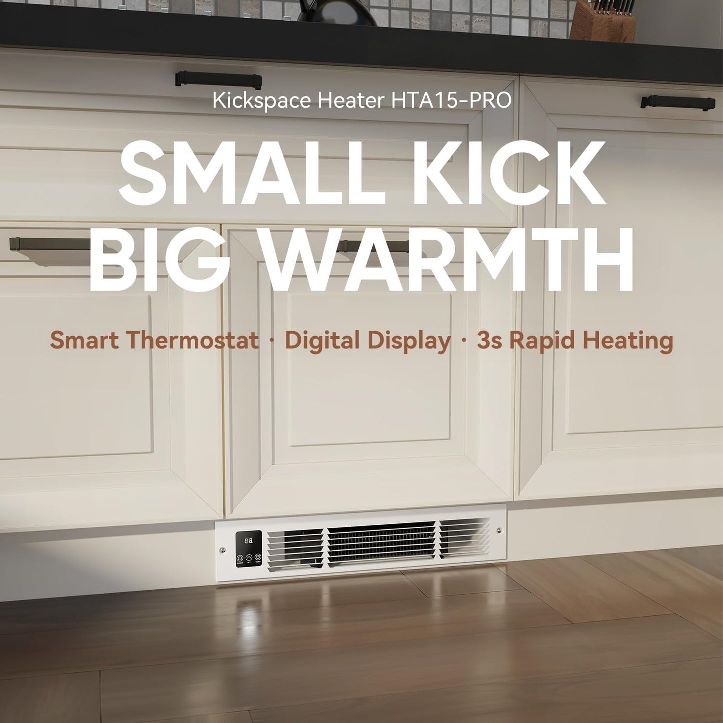 AIREPUSH Electric Kickspace Heater, 1500W Plinth Heater HTA15-Ultra