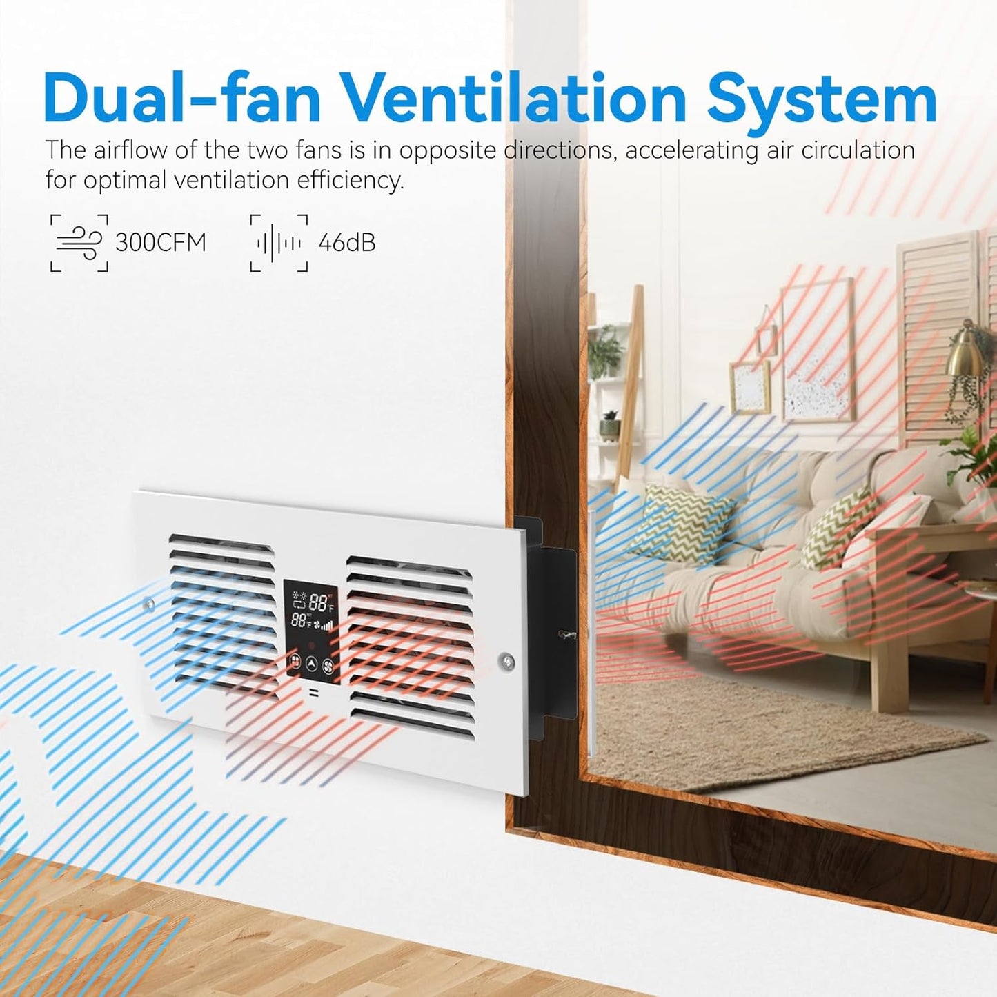 Room to Room Air Transfer Fan | 300 CFM | RTR300CV